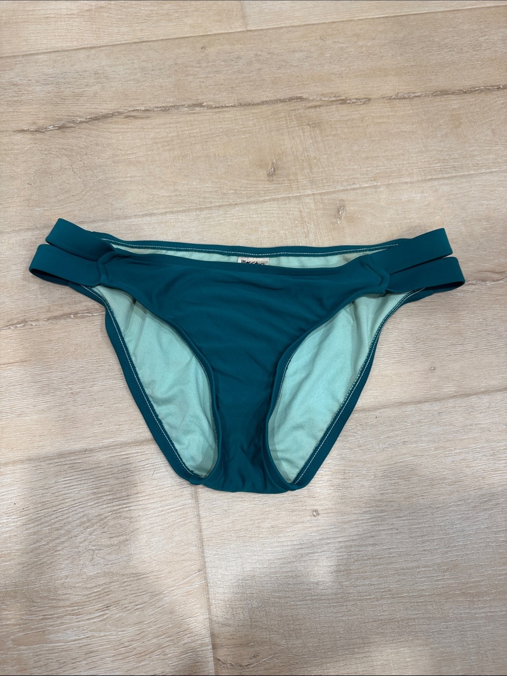 Mossimo Supply Co. Teal and Mint Bikini Bottom